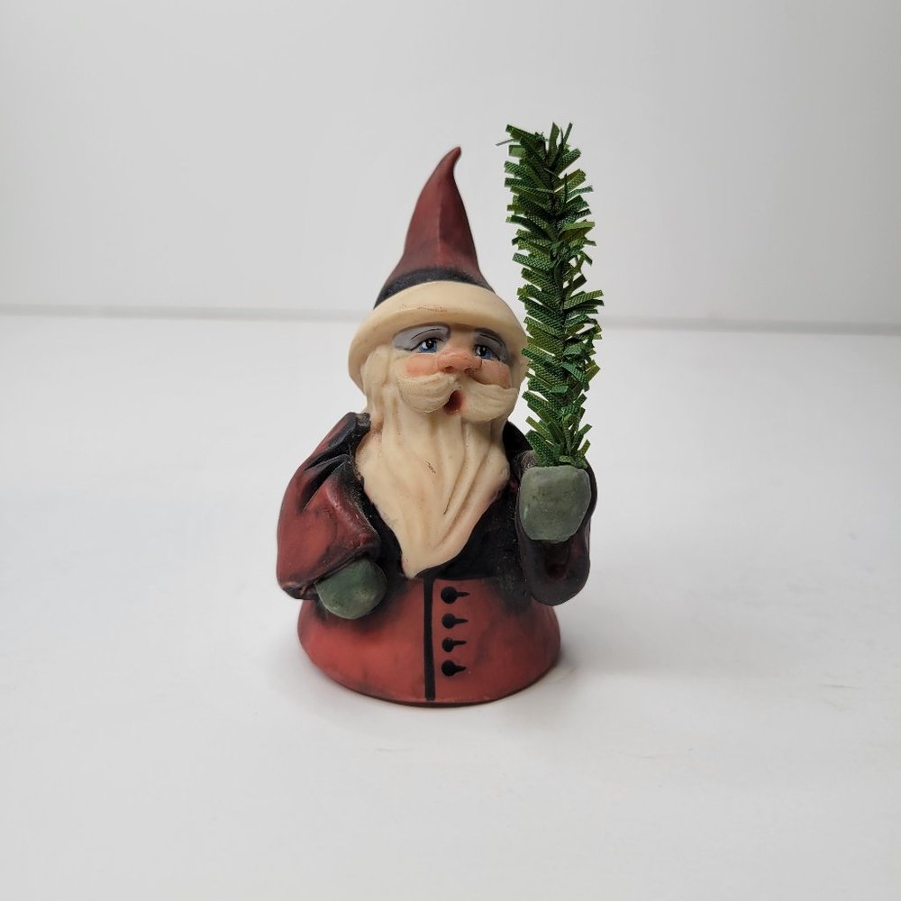 Allyson Nagel 1994 Santa Figurine Figure Doll Christmas Tree Evergreen Signed